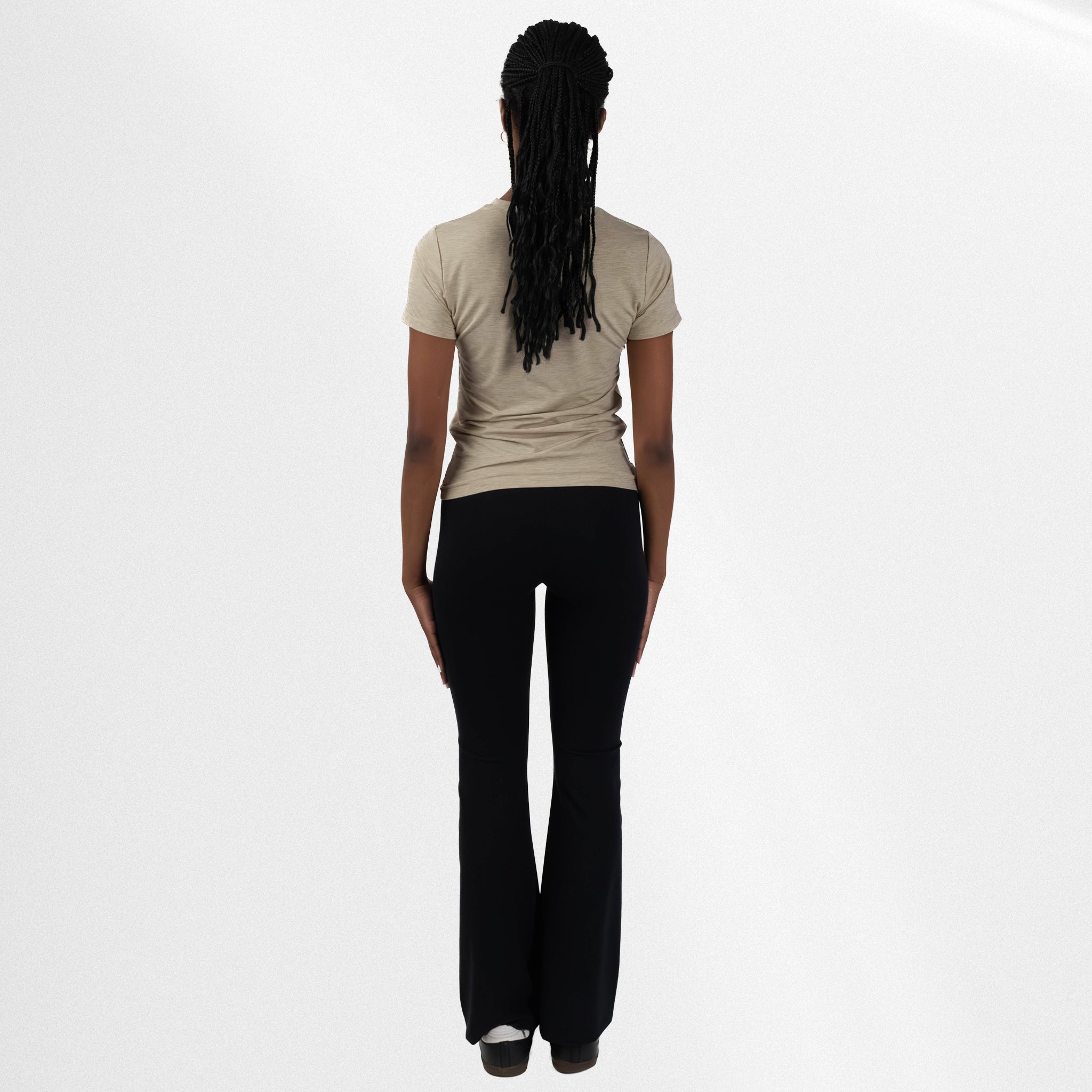 Little "Fitted" Bamboo Tee Bamboo/Span