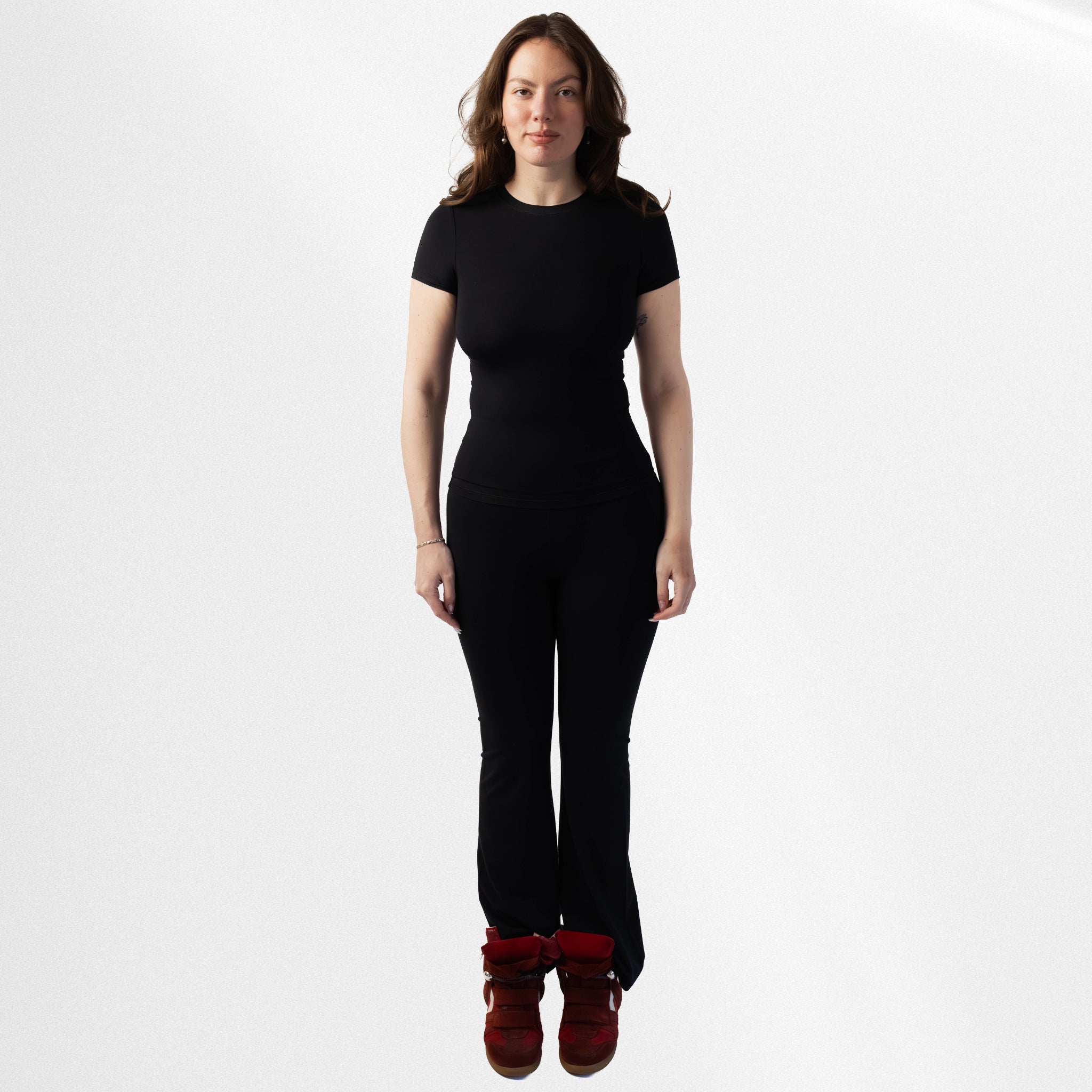 Little "Fitted" Bamboo Tee Bamboo/Span